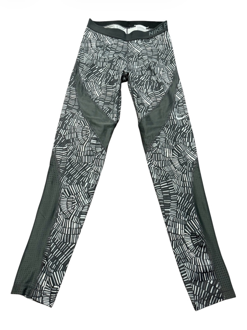 Nike Pro Black & White Training Leggings Womens Size Medium Gym Workout Athletic